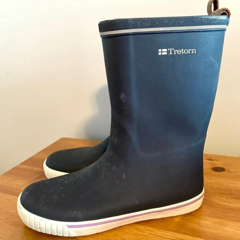 Tretorn Skerry Women's Rubber Rain Boots, Navy Size 40